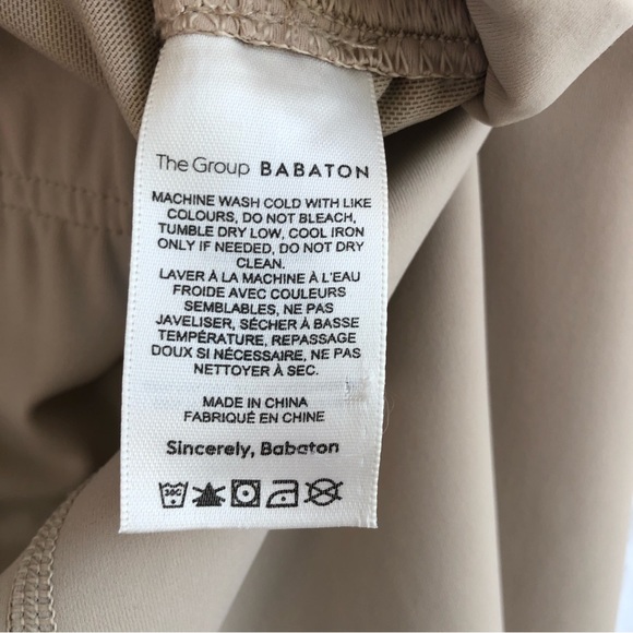 Aritzia The Group Babaton Weekender Pant High Waisted Joggers Neutral Tone Pants - Picture 12 of 13